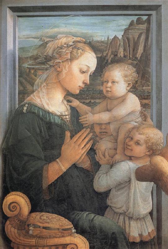 Fra Filippo Lippi Madonna and Child with Two Angels,